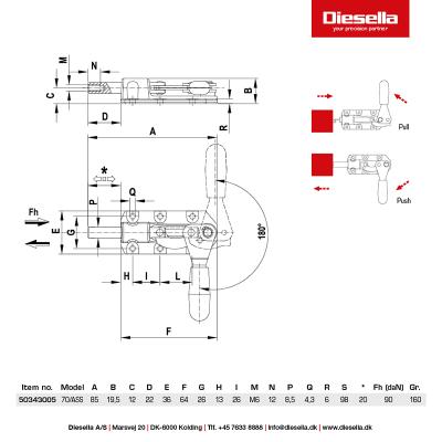 SPEEDY BLOCK 70/ASS stødstangs-spænder